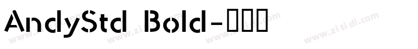AndyStd Bold字体转换